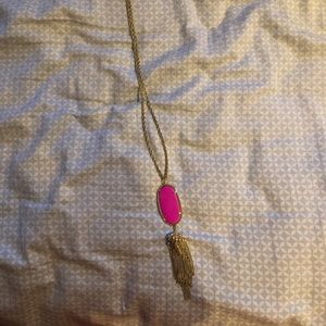 Kendra Scott pink rayne necklace
